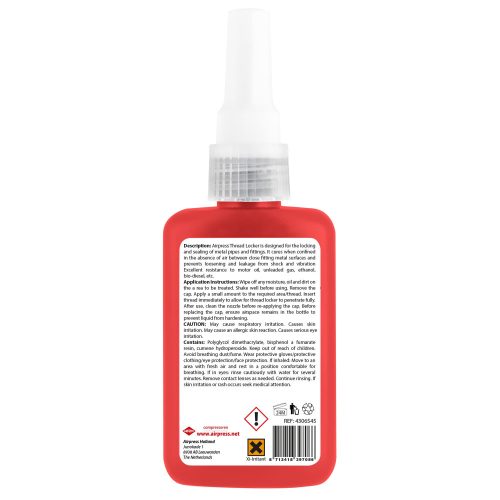 Csavarrögzítő ragasztó ultra erős 50ml, AIRPRESS