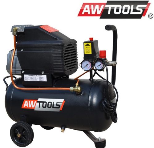 OLAJOS DUGATTYÚS KOMPRESSZOR, FL-24L, 245 L/MIN, TARTÁLY 24 L, AWTOOLS