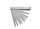 Hézagmérő készlet 17 darabos, 100mm, 0,02-1,0mm, AWTOOLS