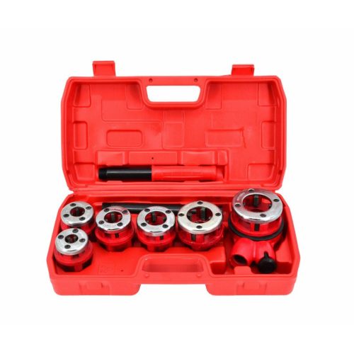 Csőmenetmetsző 1/4" - 1,1/4", 8 db-os szett, AWTOOLS