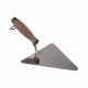 Rozsdamentes acél háromszög spatula 180mm parafa fogantyúval, AWTOOLS