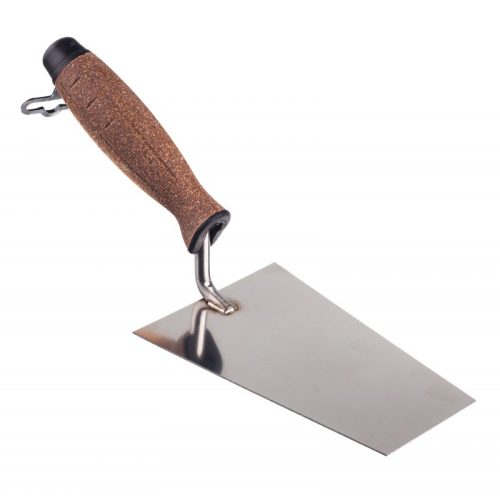 Rozsdamentes acél trapéz spatula 140mm parafa fogantyúval, AWTOOLS
