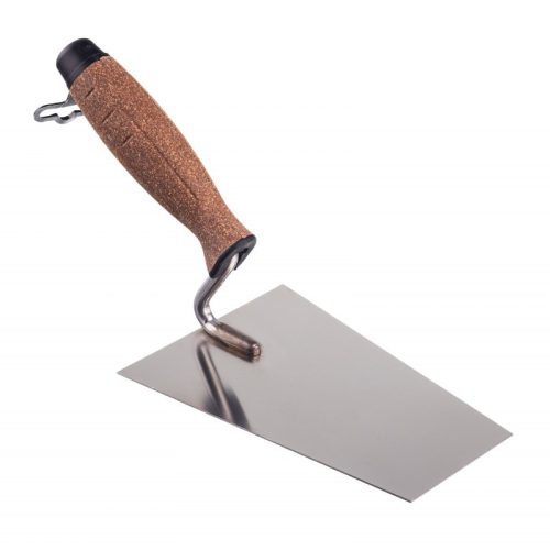 Csiszolt trapéz spatula 180mm parafa fogantyúval, AWTOOLS