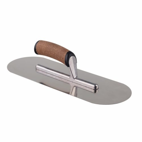 Fém simítólap félkör alakú 480 mm parafa nyéllel, alumínium talppal, AWTOOLS
