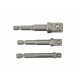 Bit adapter készlet dugókulcshoz 3 darabos 1/4"-3/8"-1/2", AWTOOLS
