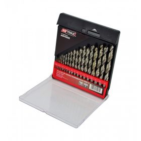 HSS-G fémfúrószár 19 db-os szett 1 - 10 mm, AWTOOLS