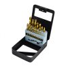 HSS-TiN fémfúrószár 19 db-os szett 1 - 10 mm, AWTOOLS
