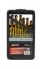 HSS-TiN fémfúrószár 25 db-os szett 1 - 13 mm, AWTOOLS