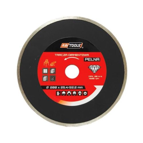 Folytonos vágóélű gyémánt vágókorong 230 x 22,2 mm, AWTOOLS
