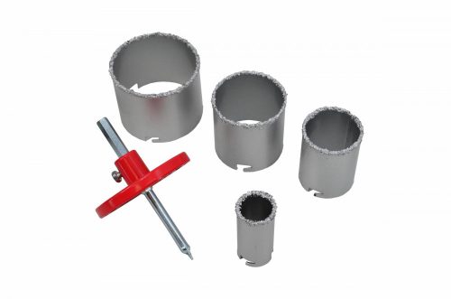 Wolfram körkivágó 33 - 83 mm 6 db-os szett (fúrókorona/lyukfűrész), AWTOOLS