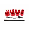 Bimetál körkivágó szett 19-76 mm, 15 db (fúrókorona/lyukfűrész), AWTOOLS