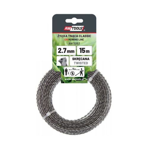 Classic fűnyíró damil 3 mm, 15 m, AWTOOLS