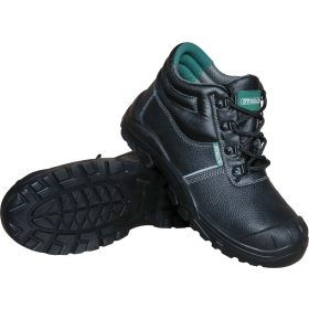   Bőr munkavédelmi bakancs, bőr, feket, S1 SRC, méret:46, THURO HIGH S1, STALCO