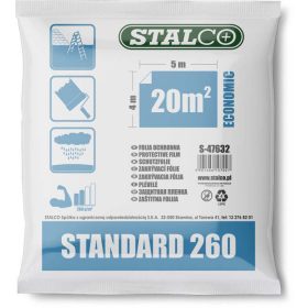 Takarófolia 4 x 5 m, LDPE, 500 g, extra erős STALCO