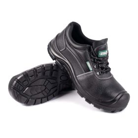   Munkavédelmi félcipő, S3 SRC, fekete, műbőr, méret:47, TECHNIC LOW, STALCO PREMIUM