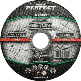   Vágókorong (betonra) D= 125 x 3,0 x 22, 23mm (STALCO PERFECT)