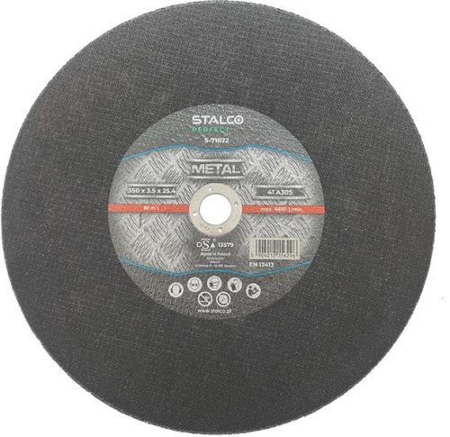 Vágókorong fémhez, lapos, 350x3,5x25,4 mm, STALCO PERFECT