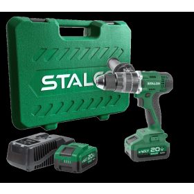   Akkus ütvefúró (akku+töltő nélkül), IDS20-75BL, S-VOLT, STALCO